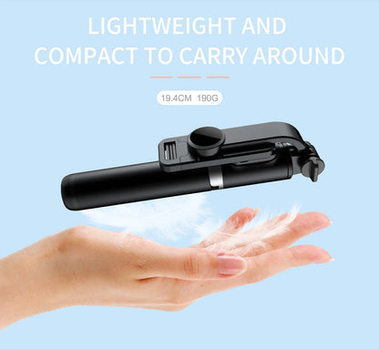 Q02 Foldable Tripod Selfie Stick Wireless Bluetooth