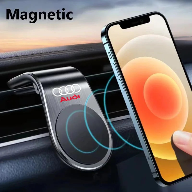 Sline Logo Magnetic Car Phone Holder in Car Phone Stand Clip Mount