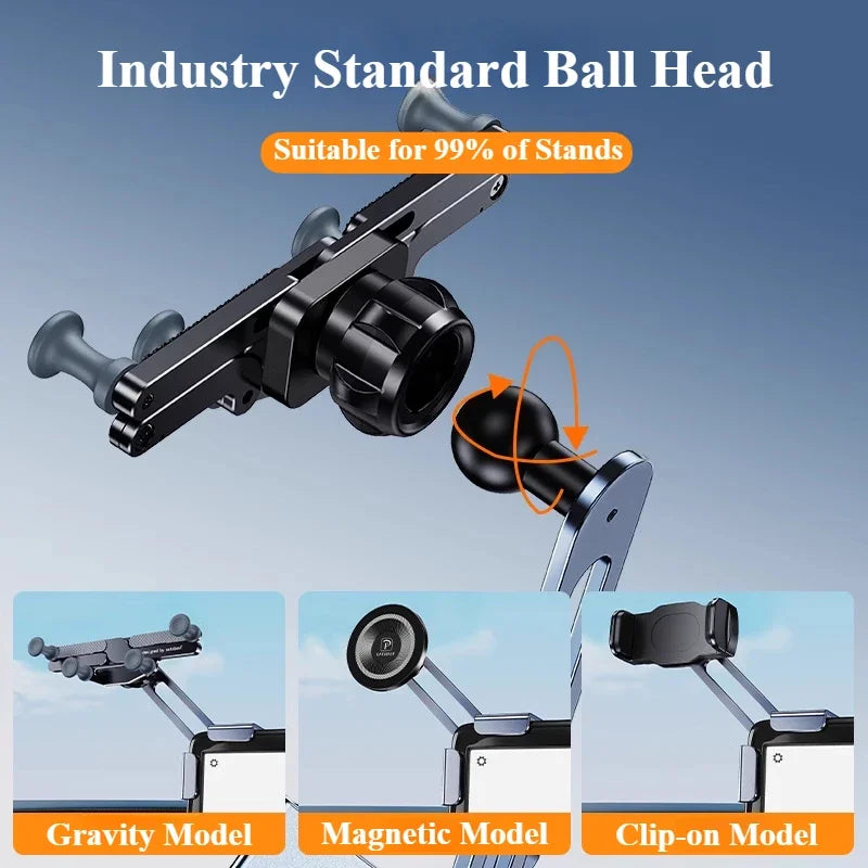 Hipacool Metal Car Screen Phone Holder Bracket Adjustable Magnetic Stand
