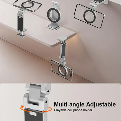 Adjustable Magnetic Phone Holder Travel Essentials Flexible Rotation