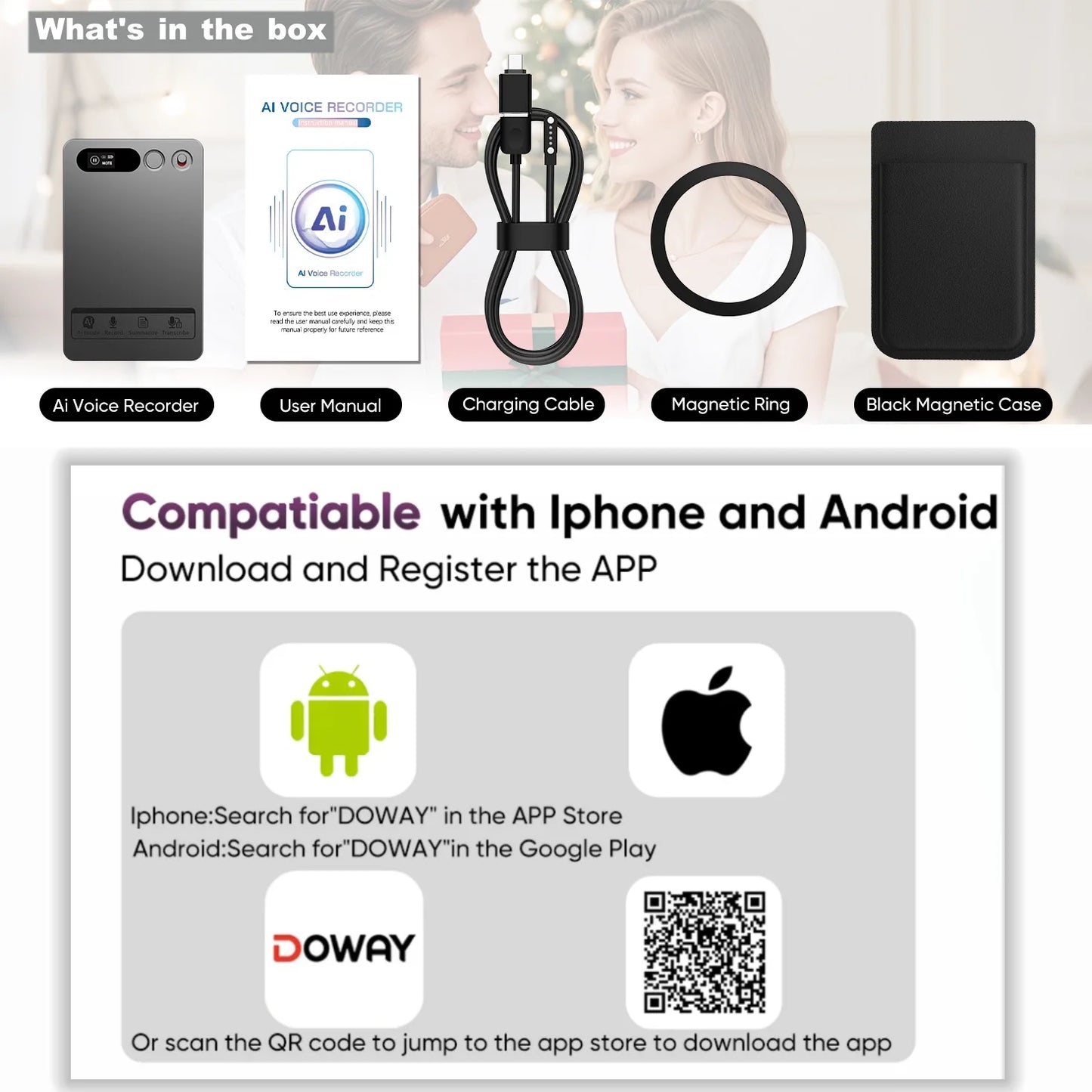 AI ChatGPT-4 Intelligent Voice Recorder App Control Recorder Summarize