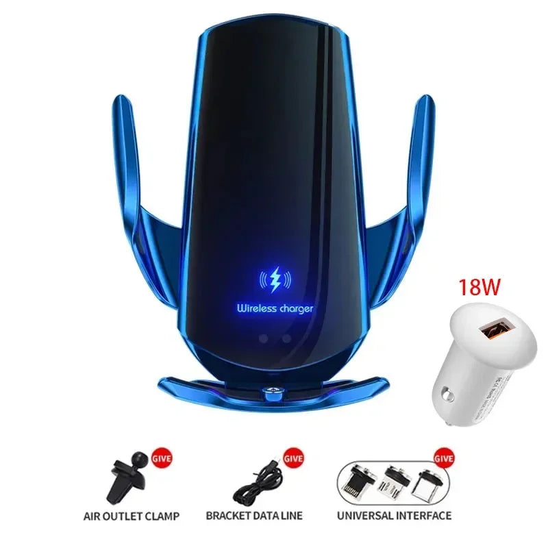 30W Car Wireless Charger Magnetic Automatic Car Mount Holder