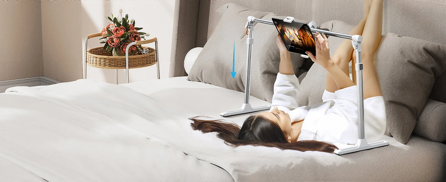 Eary Foldable Tablet Phone Holder Stand for Bed Overhead Mount