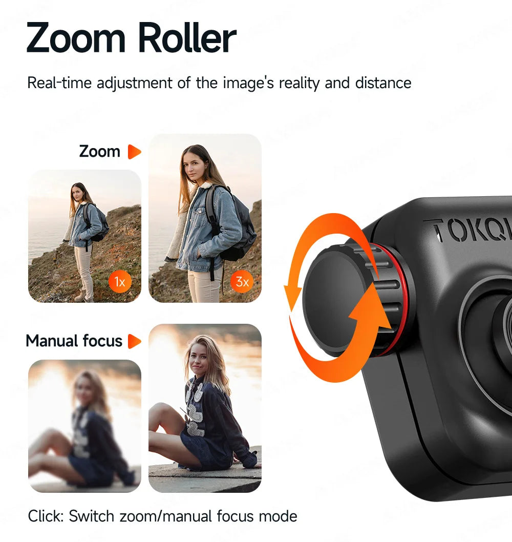 Foldable 3-Axis Phone Gimbal Stabilizer with Telescopic Rod