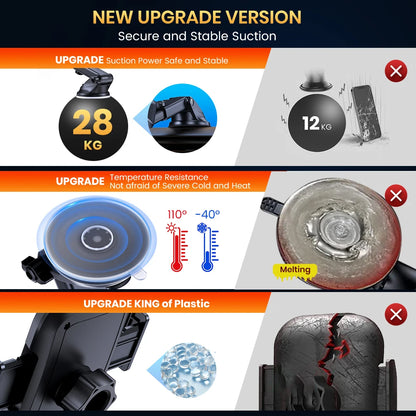 TOPK Car Phone Holder Phone Mount Car Suction Stand