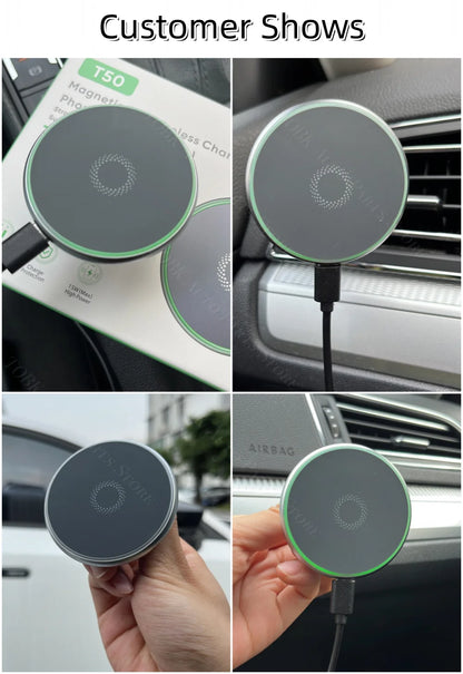 Magnetic Phone Holder for Audi Q7 Wireless Charging
