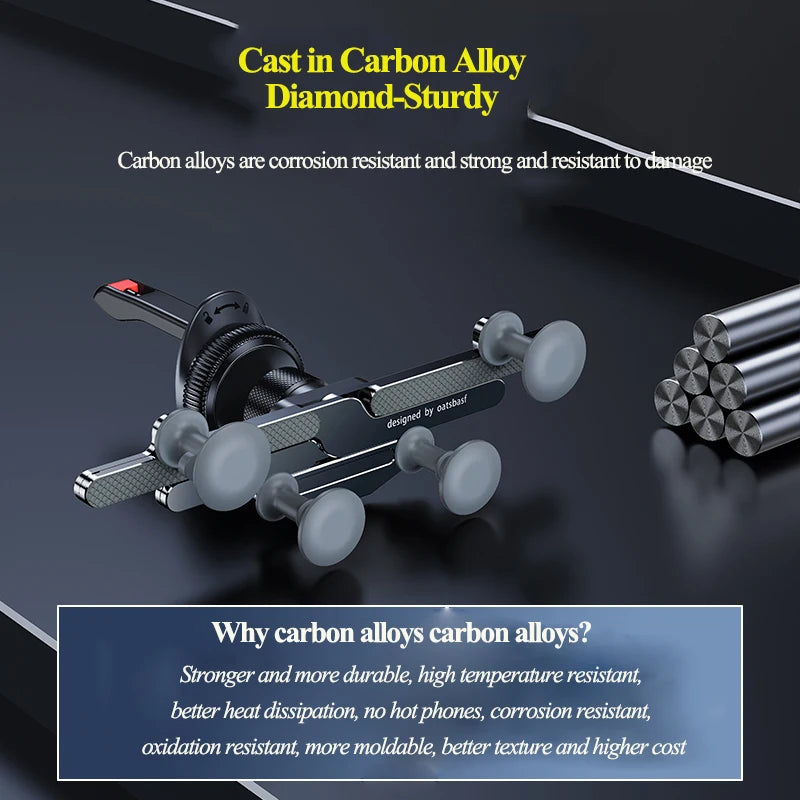 Oatsbasf Carbon Alloy Car Phone Holder Car Accessories