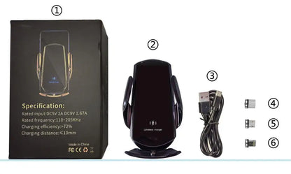 Car Phone Holder Special Fixed Bracket Base Wireless Charging