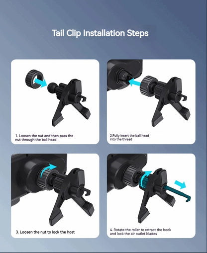 Universal Car Phone Wireless Charger Holder 360° Rotation Mount