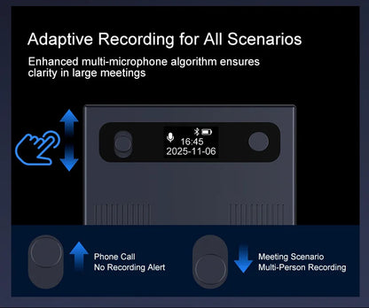 New Ultra-thin T8 Intelligent AI Voice Recorder Transcription
