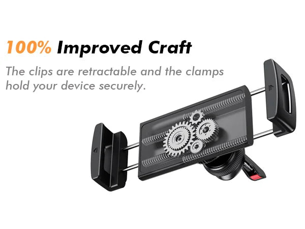 Eary Car Phone Holder 360°Rotatable Mount Vent