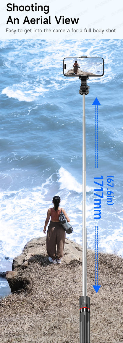 F15 Selfie Stick Tripod with Bluetooth Remote