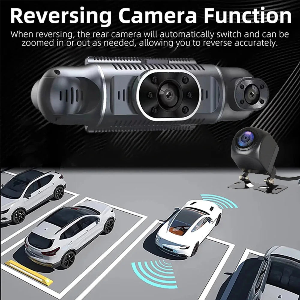360 Degree Car DVR 4*1080P Video Recorder WIFI GPS Dash Cam