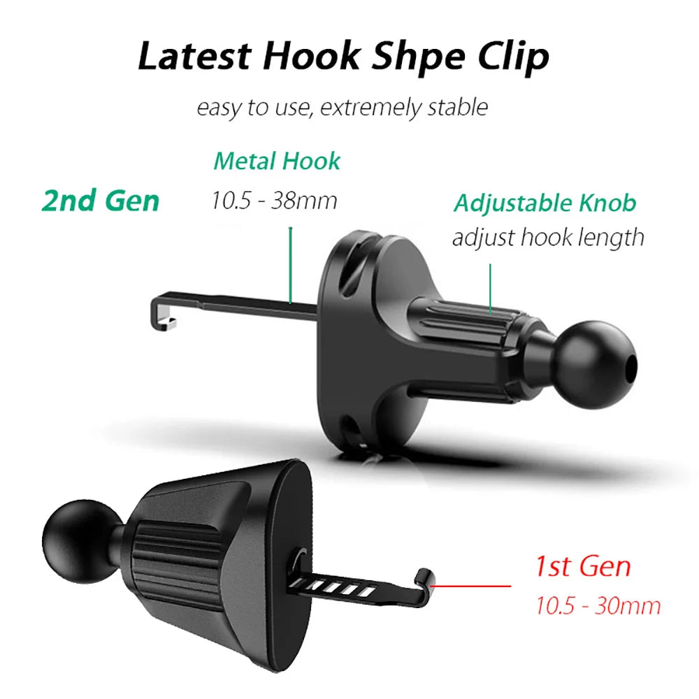 17mm Ball Head for Car Air Vent Mount Car Defogging Air Outlet Magnetic Car Mobile Phone Stand