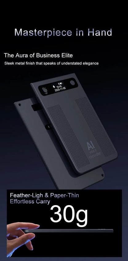 New Ultra-thin T8 Intelligent AI Voice Recorder Transcription