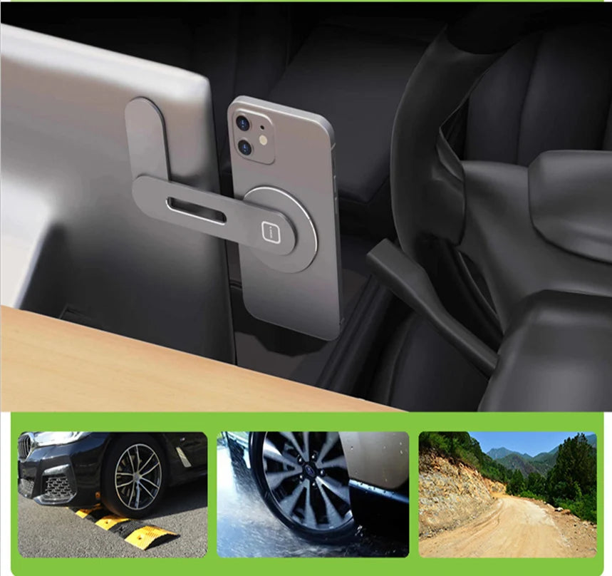 Invisible Foldaway Car Phone Mount Holder 15W Magnetic