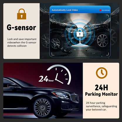 Newes 3Camera 1080P HD Dash Cam Hide Car Recording Camera