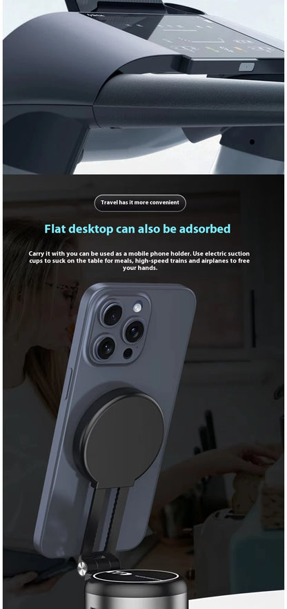 Electric Vacuum Magnetic Suction Car Phone Mount 360 Degree