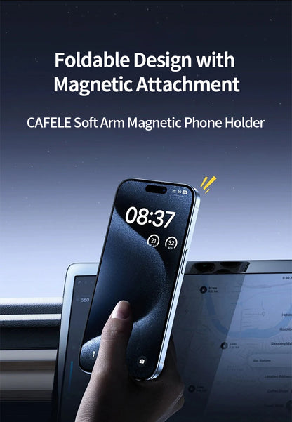 Magnetic Car Phone Holder Foldable Car Cell Phone Support Mount