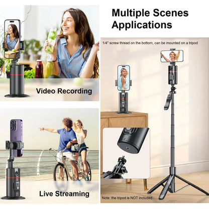 Auto Face Tracking Tripod 360° Rotation Smart Auto Tracking