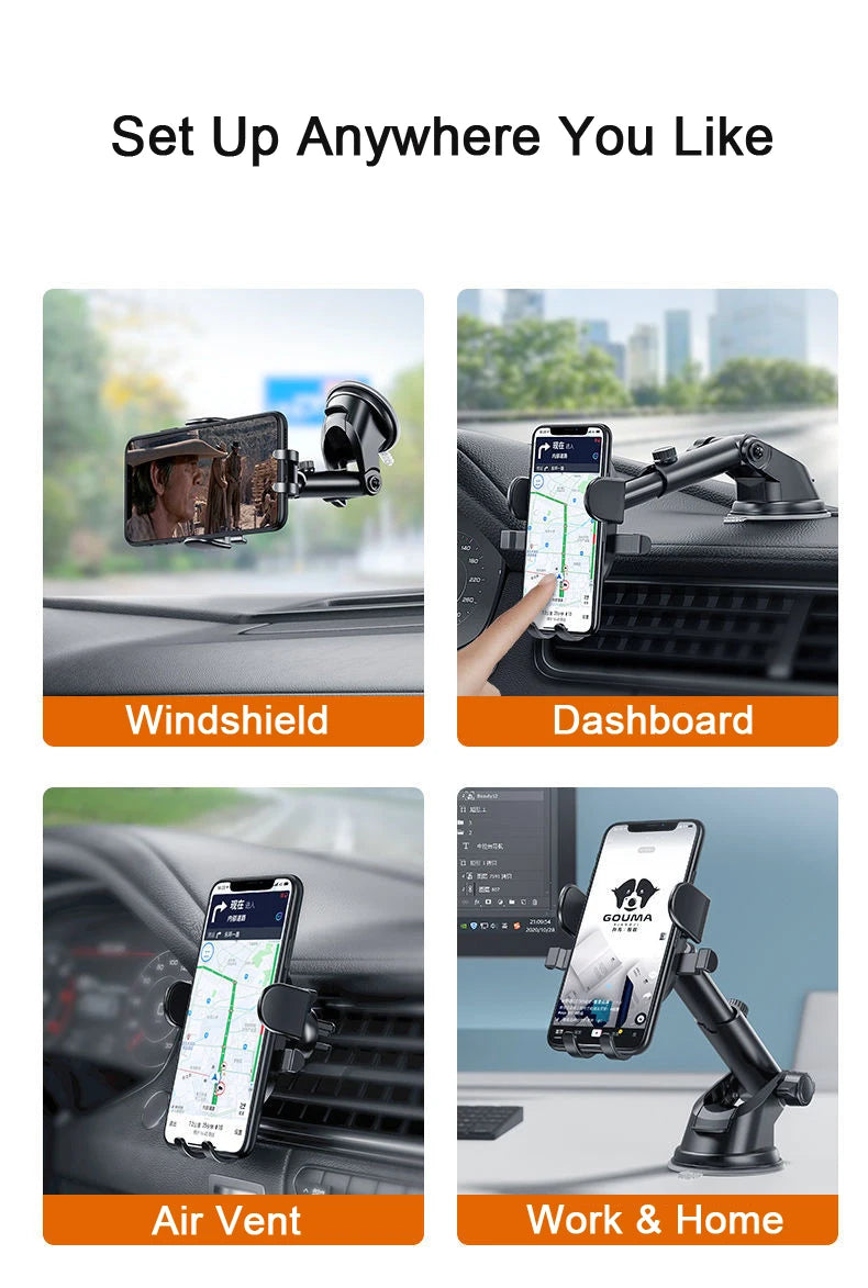 Sucker Car Phone Holder Mount Stand GPS Telefon