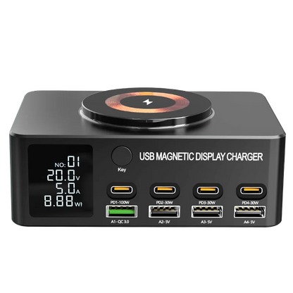 220W GaN USB Type C Fast Charger Portable Charging Station Charger