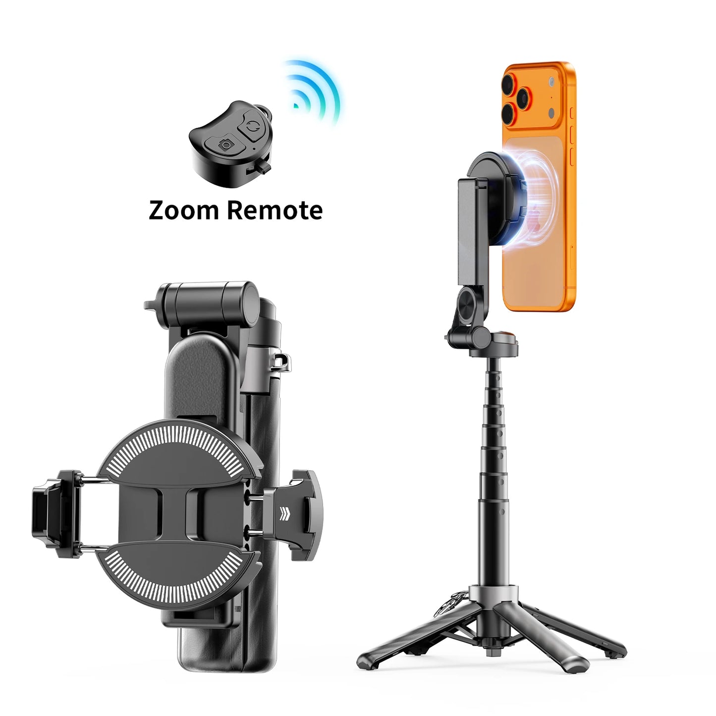 Portable Magnetic Selfie Stick Multifunctional Phone Holder