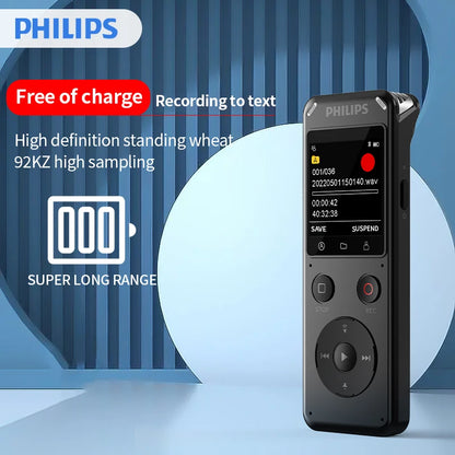 Philips VTR6960 100% Original  Voice Recorder 192K HD Recording