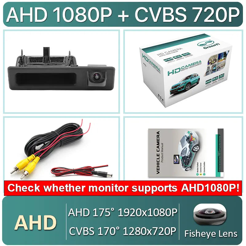 170 Degree 1920*1080P HD AHD Night Vision Vehicle Rear View