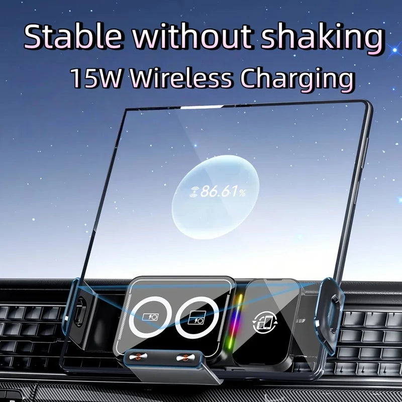 Universal Car Phone Wireless Charging Holder 360° Rotation Mount