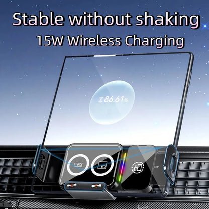Universal Car Phone Wireless Charging Holder 360° Rotation Mount
