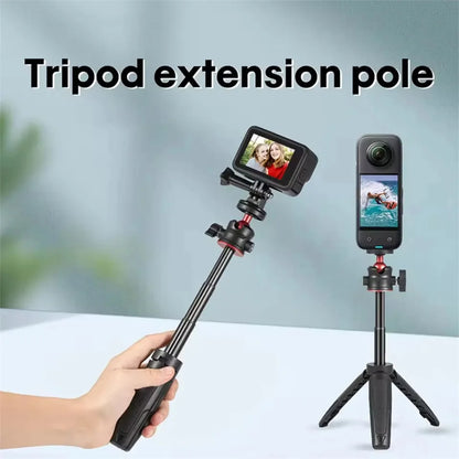 FGCLSY Extension Pole Tripod, Mini Selfie Stick Tripod Stand