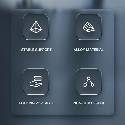 Folding Metal Phone Stand Solid Support Kickstand Phone Holder