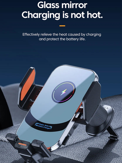 100w Qi Phone Fast Charging Magnetic Qi2 Car Wireless Charger