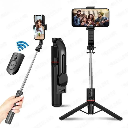Wireless Selfie Stick for Smartphone 44 Inch Tripod