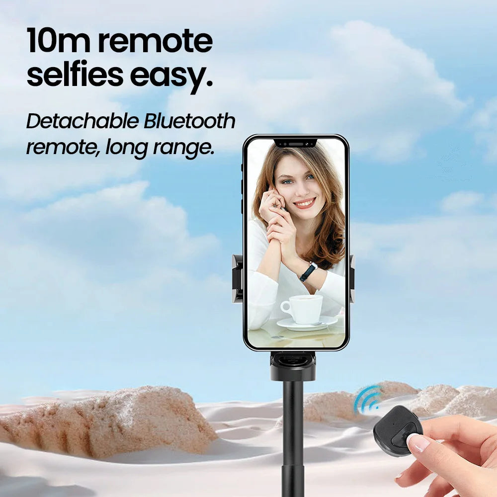 Elough Selfie Stick Tripod Phone Stand Shooting Aid Wireless