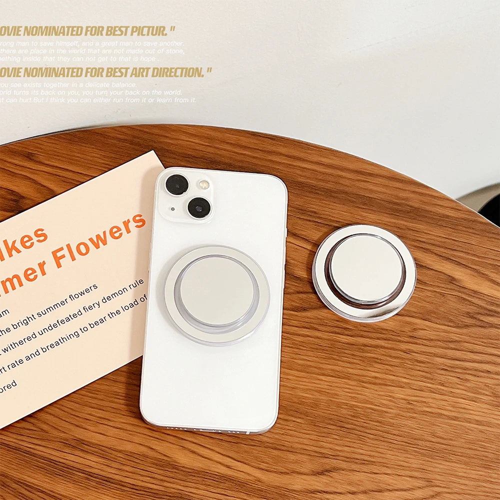 Magsafe metal glitter powder magnetic suction ring holder