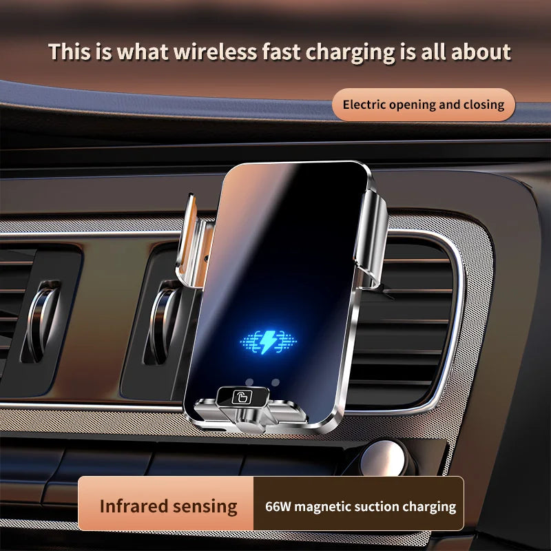 66W Magnetic Head Charger Car Mobile Phone Holder