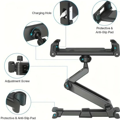 Car Tablet Holder Back Seat Headrest Mount Stand