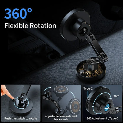 Magnetic Car Phone Holder Mount Wireless Charger Fast Charging
