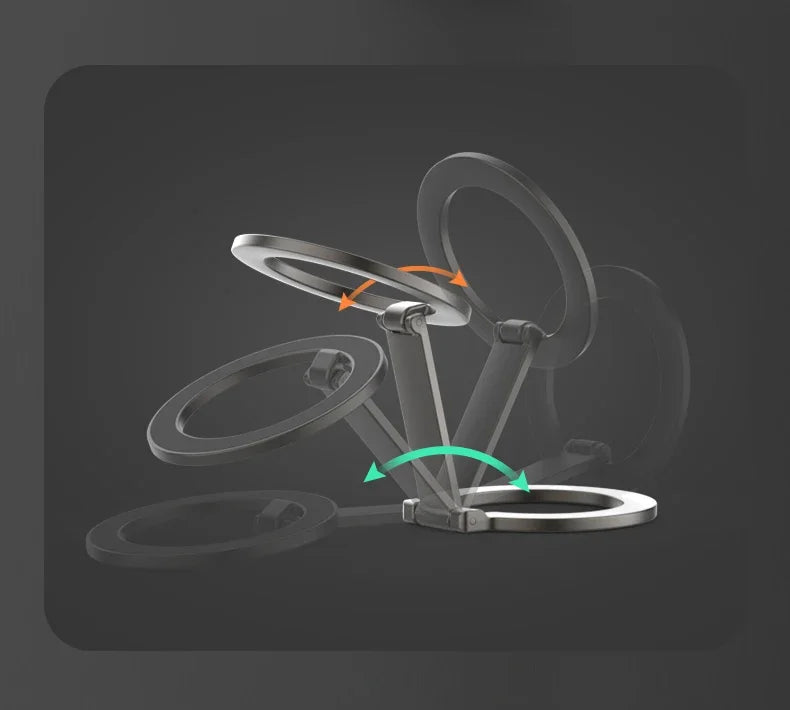Double-Sided Magnetic Phone Ring Holder for MagSafe Kickstand