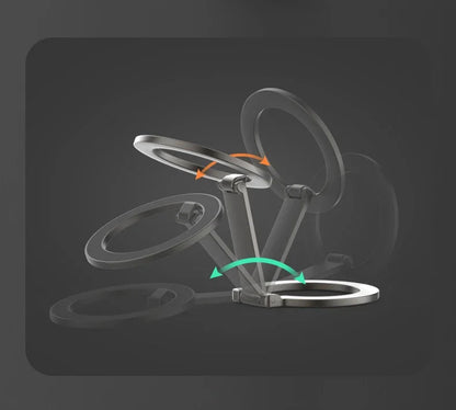 Double-Sided Magnetic Phone Ring Holder for MagSafe Kickstand