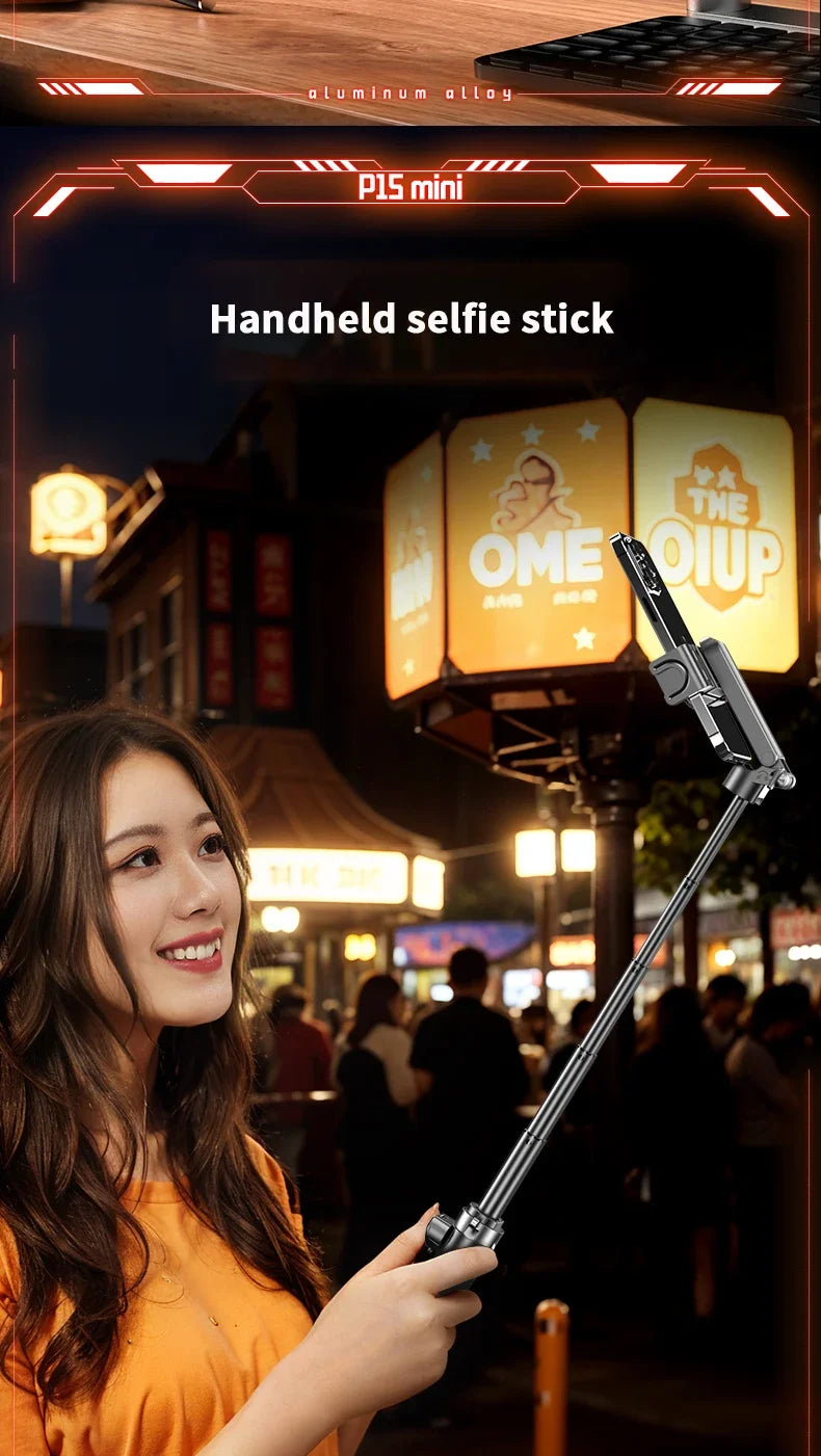 Portable Bluetooth Selfie Stick Tripod with Remote
