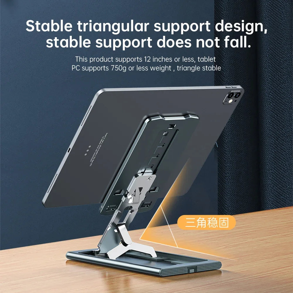 Folding Metal Phone Stand Solid Support Kickstand Phone Holder