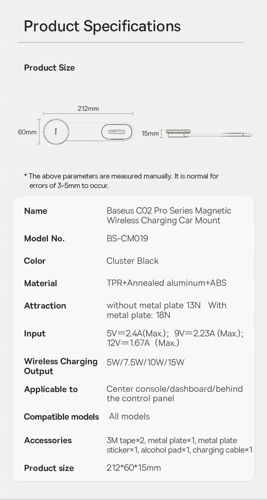 Baseus Magnetic Holder Car Phone Holder Stand Foldable Mount