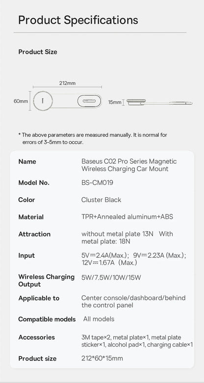 Baseus Magnetic Holder Car Phone Holder Stand Foldable Mount