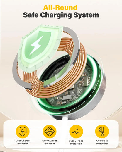 TIMESS QI2 25W Fast Wireless Charger 2-IN-1 Charging
