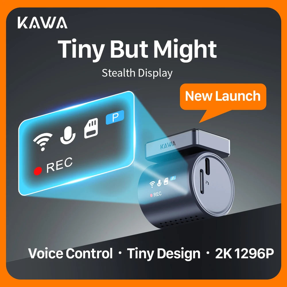 2K KAWA MINI 3 Pro Cameras for Car DVR Tiny Dash Cam
