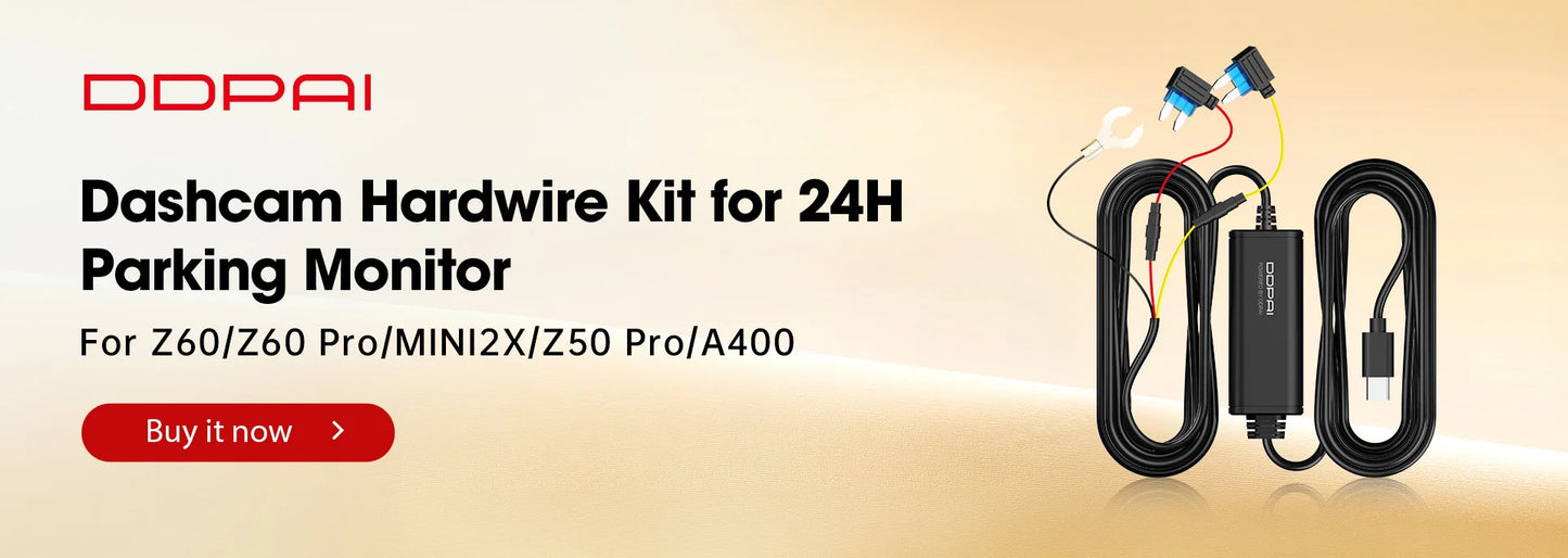 New DDPAI Dash Cam Z50 Pro 4K UHD 3"IPS Display