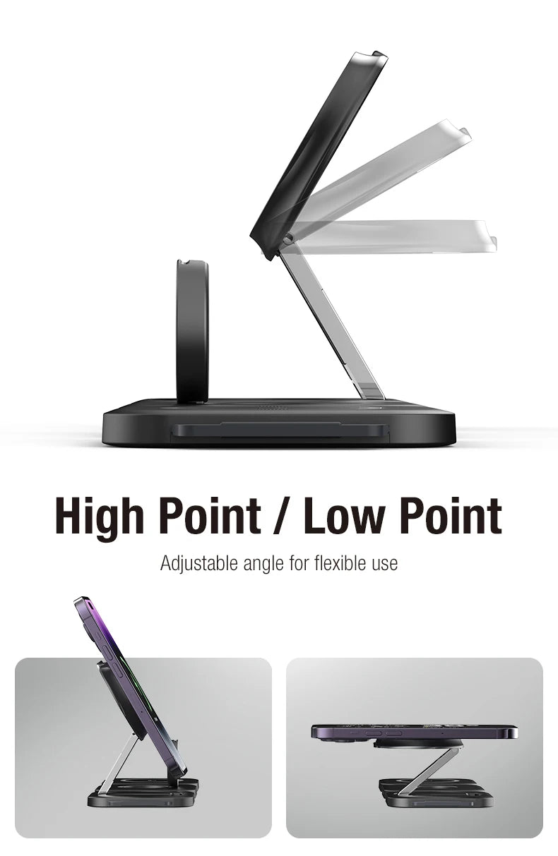 3 in 1 Wireless Charger Magnetic For iPhone Fast Charging